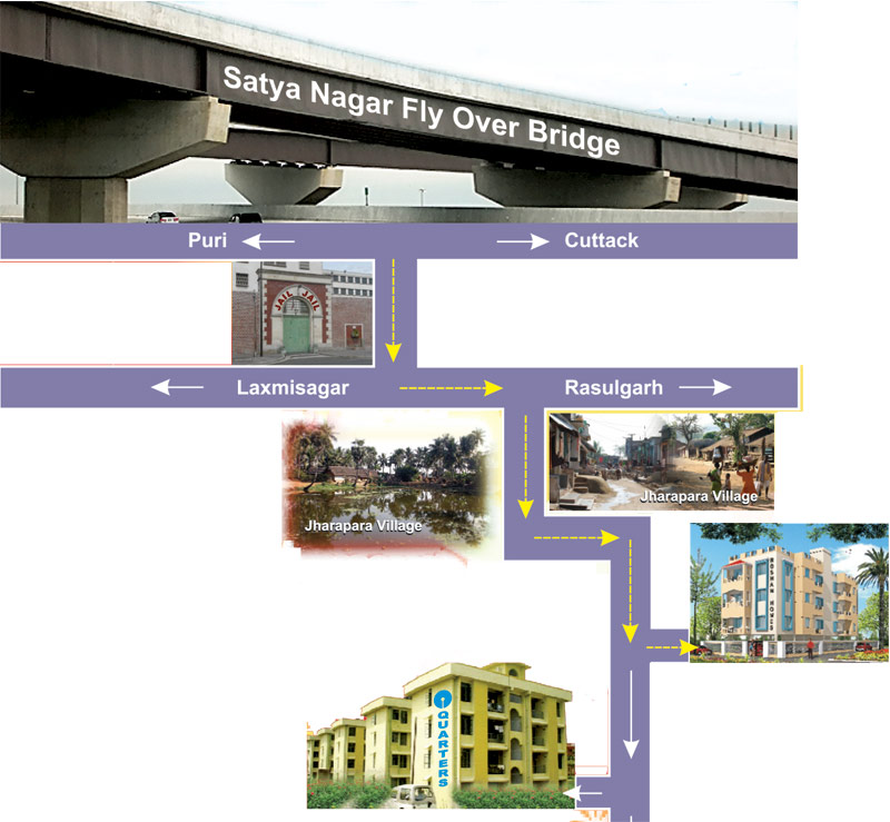 Jharapara Project Location Map